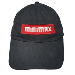 Minimax Strapback Hat Black One Size Embroidered PRB Coal User's Group